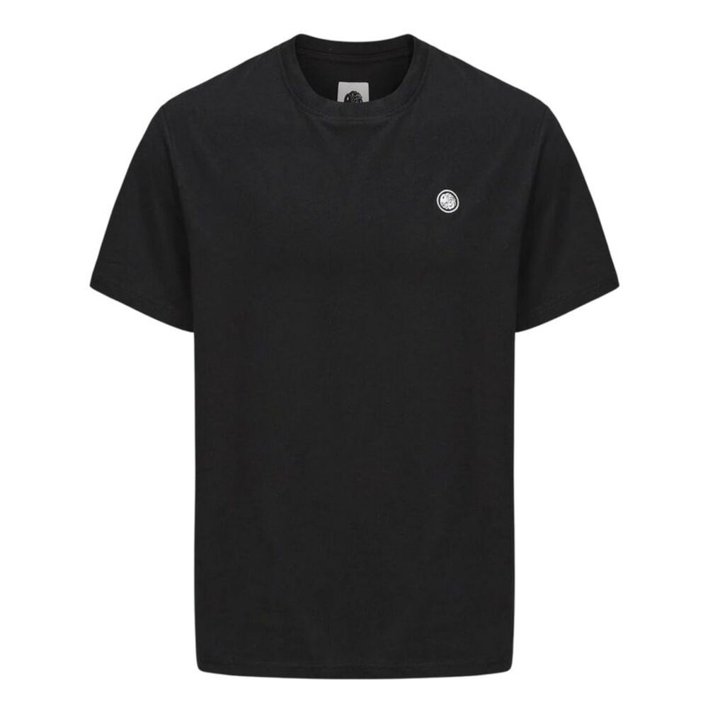 Pretty Green Mens Chest Logo Crew Neck / Black
